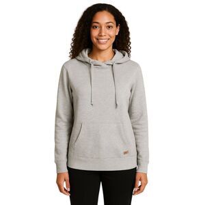Calvin Klein Sweatshirt Mock Hood Cowl Neck Gray Performance Women' WOMAN'S MED